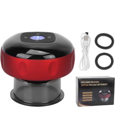 Gugxiom Electric Cupping Set & GUA SHA Massage Cup Pain Relief for Neck Shoulder & Back - Premium Cupping Device (Red) - Buy Online on GoSupps.com