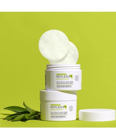 Replenix Glycolix Elite Glycolic Acid Peel Pads - 10% Glycolic Acid, 60 ct - Brightening & Exfoliating Treatment - Buy Online on GoSupps.com