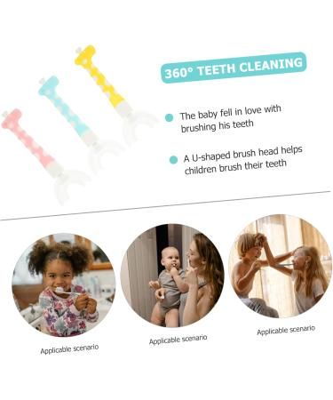 Gleavi 3ST U-Shaped Children's Toothbrush | 360 Mouth Cleaning Brush | Food-Grade ABS | Toddler Training Toothbrush (1 Pack) - Buy Online on GoSupps.com