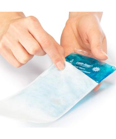 Com-Four 50x Disposable Fleece Shells for Gel Compress | Protective Cover for Cold & Warm Therapy | Small Size 50 Pieces - Optimal Skin Protection - Buy Online on GoSupps.com