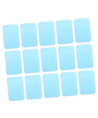 Homsfou 30 pieces sheet replacement gelpads for abdominal stimulators Gelpads for Bollenoner Hydrogel Pads Hydrogel pads Super conductive gel pads 6cm Patch ABS sticker glue white m white