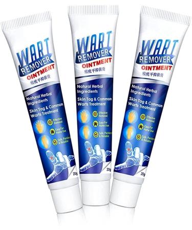 Wart Removal Body Warts Treatment Cream Foot Care Cream Skin Tag Remover Instant Blemish Removal Gel Body Treatment Ointment Without Leaving Scars and Refuse to Repeat (3Pcs)
