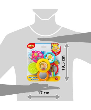 WINFUN 44526 Multi-Coloured Teething Ring with Suction Cup - Safe & Fun International Shipping - Buy Online on GoSupps.com