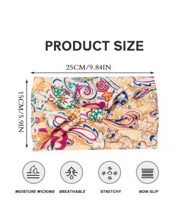 Boho Elastic Yoga Hair Band Set - Black Flower Turban Headscarf for Women & Girls (3 Pieces) - Stylish & Versatile Fashion Accessory - Buy Online on GoSupps.com