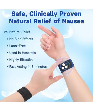 Buy Eouiav Acupressure Bracelets - 2 Pairs for Pregnancy & Travel Sickness | Black & White - Buy Online on GoSupps.com