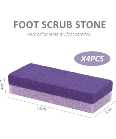 4-Piece Pumice Foot Care Set | Double-Sided Peeling Stone & Two-Tone Cleaner | At-Home & Salon Use - Buy Online on GoSupps.com