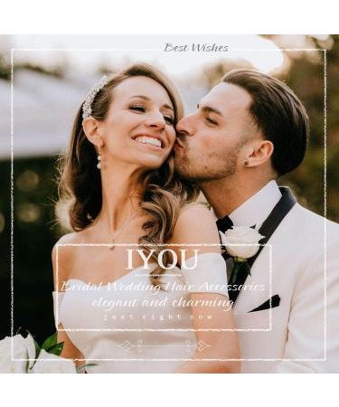 IYOU Flower Girl Wedding Headband Floral Gold Bridal Hair Bands Pearl Prom Communion Bride Hair Accessories for Women and Girls - Buy Online on GoSupps.com