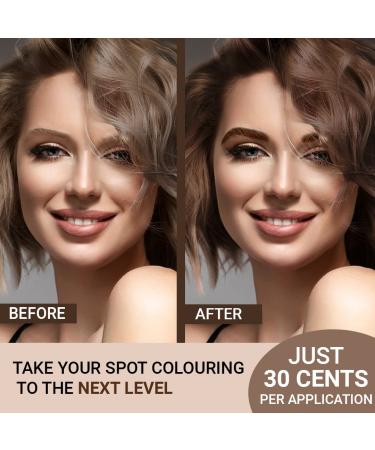 Mina ibrow Hair Color Light Brown - Natural Spot Coloring Hair Tinting Powder | Water and Smudge Proof | No Ammonia, No Lead | 100% Gray Coverage | Vegan & Cruelty-Free - Buy Online on GoSupps.com
