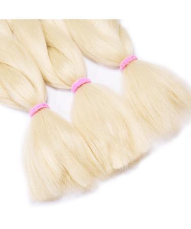Tess Braids Extensions - 60 cm Jumbo Kanecalon Hair 5 Pack Light Blonde #613 for Box Braids - Buy Online on GoSupps.com