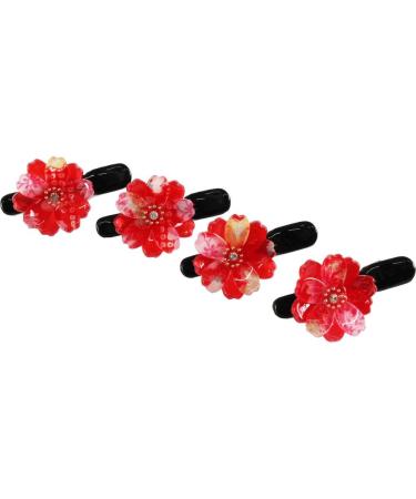 Sakura Design Japanese Mini Hair Clip (Red) - Buy Online on GoSupps.com