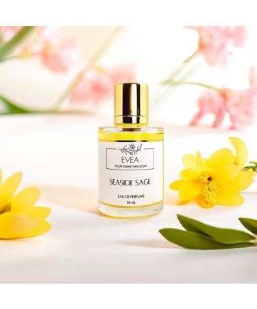 EVEA Eau de Parfum - Seaside Sage - Inspired by J. Malone' Wood Sage' & Sea Salt - Luxury Vegan Paraben-Free Women's & Men's Cologne - 50ml Spray | 1.7 fl. oz - Buy Online on GoSupps.com