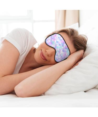 Rainbow Scales Sleep Mask | Adjustable Double-Sided Eye Cover | Soft Sleeping Eye Shades for Perfect Shading & Reduced Eye Edema - International Shipping Available - Buy Online on GoSupps.com