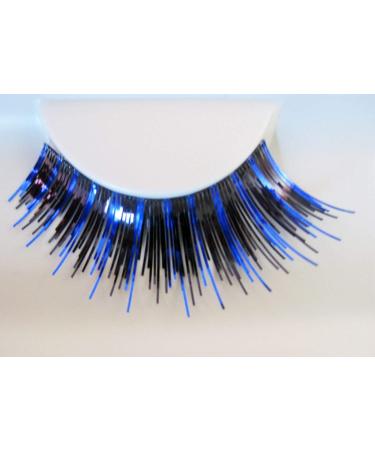 Eulenspiegel 000182 Artificial Eyelashes & Special Eyelash Glue - Black/Blue | Perfect for Carnival & Theme Parties - Buy Online on GoSupps.com