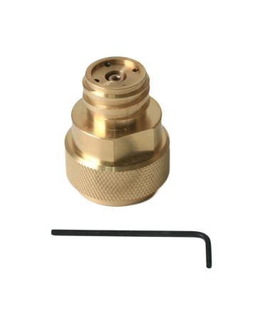 Sellution CO2 Tank Paintball Canister Refill Adapter C02 Conversion - Polished Brass