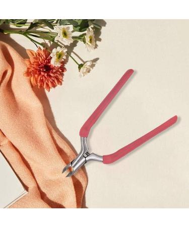 Cuticle Trimmer Manicure Peeling Scissors Stainless Steel for Fingernails Red 11x6 cm - Buy Online on GoSupps.com