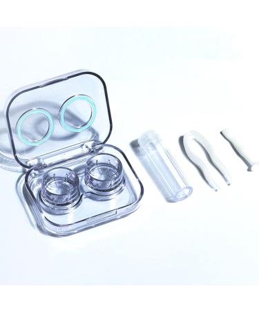 FCSHFC Purple Contact Lens Case - Portable Compact & Cute Double Lens Box for Travel - Buy Online on GoSupps.com