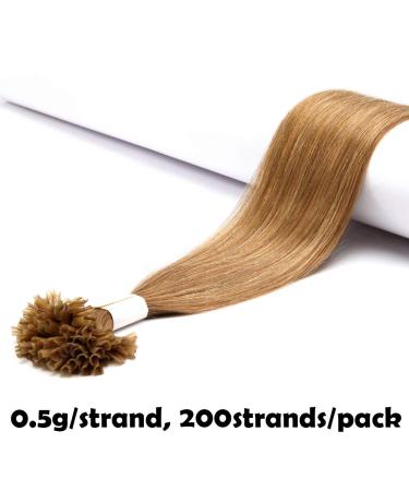 SEGO 45cm Real Hair Extensions - Honey Blonde U-Tip Keratin Bonding 200 Strands 18-100g - International Shipping Available - Buy Online on GoSupps.com
