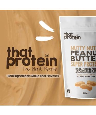 Vegan Protein Powder - Gluten Free & Low FODMAP Peanut Butter Protein Powder - 300g Plant Based Low Calorie Protein Powder for Bones Muscle Energy & Immune System by That Protein - Buy Online on GoSupps.com