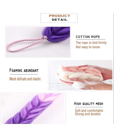 Youway 3-Piece Body Bathing Shower Sponge Set | Massage Bath Accessories for a Refreshing Clean - Buy Online on GoSupps.com