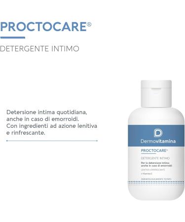  Dermovitamina Dermovitamina Proctocare Intimate Cleanser Intimate Hygiene Even with Hemorrhoids Soothing and Refreshing Intimate Soap With Vitamin E and Oat Protein Gently Cleanses 150 - Buy Online on GoSupps.com