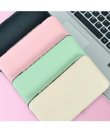 Frcolor Pink Tweezers Storage Box for Eyelash Extensions - Makeup Tool Case & Scissor Holder | Travel-Friendly Leather Container 18x9.8cm - Buy Online on GoSupps.com