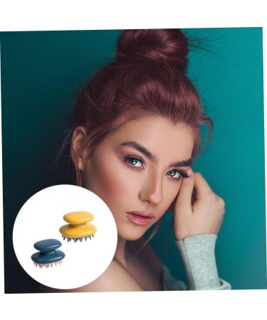 Tovinanna 2-Piece Silicone Massage Comb Set | Scalp Shampoo Massager & Hair Brush for Relaxing Hair Care - Buy Online on GoSupps.com