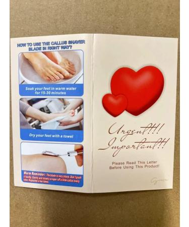 Professional Foot Scraper & Callus Remover | Stainless Steel Pedicure Tool with 20 Replacement Blades - Ultimate Foot Care Solution - Buy Online on GoSupps.com