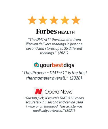iProven DMT-511 Digital Ear Thermometer for Adults, Kids, and Babies - Fast, Accurate, Easy-to-Use - LED Display, Fever Alarm, 35 Memory Slots - Buy Online on GoSupps.com