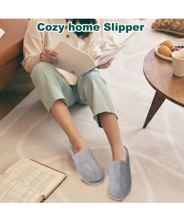 Buy Foldable Slipproof Hotelslippers - Gray Bathroom & Spa House Shoes for Men & Women | Large/X-Large - Buy Online on GoSupps.com