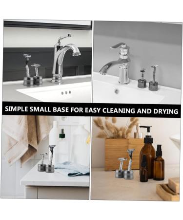 Buy PopetPop 2 STK Metal Razor Organizer - Durable Aluminum Alloy Shaving Stand for Travel & Home Use - Buy Online on GoSupps.com