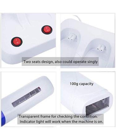 Electric Double Wax Warmer for Hair Removal - Home Waxing Machine for Women and Men - Blue - Buy Online on GoSupps.com