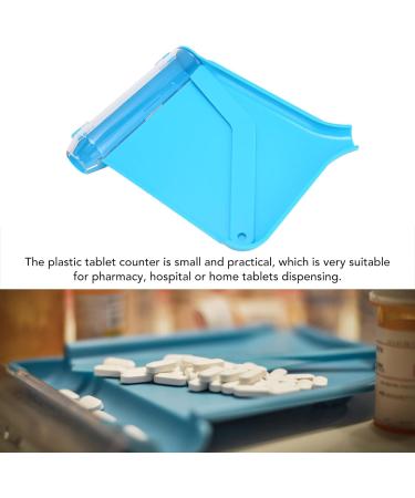 Hand Pill Counting Tray with Spatula - Essential Plastic Tablet Dispensing Tray for Household & Hospital Use | Perfect for Elderly & Patients - Buy Online on GoSupps.com