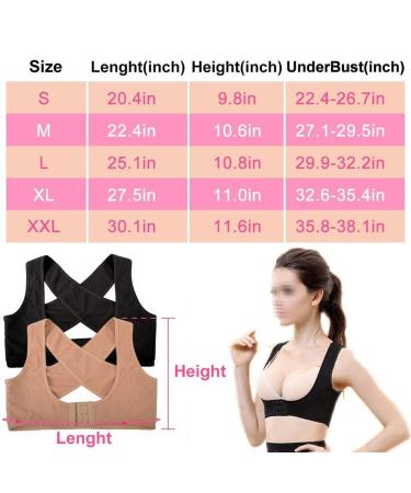 Women Back Brace Support Belt pedic Back Posture Corrector Brace Posture Shoulder Corrector Back Straightener Health Care (Black L) Better life Beige S - Buy Online on GoSupps.com