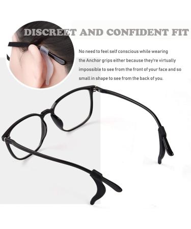 10 Pairs Anti-Slip Glasses Ear Grips - Soft Silicone Holders for Secure Fit | Black Masking Bracket for Eyewear - Buy Online on GoSupps.com