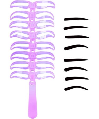 Eyebrow Stencils Set for Women 8 Eyebrow Shaping Styles Washable and Portable Eyebrow Stencils for Travel Daily Use Party Dating Night - Buy Online on GoSupps.com