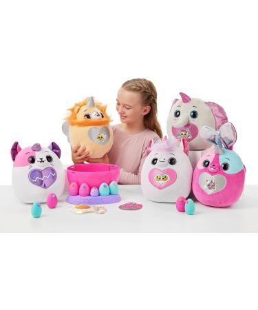 Rainbocorns Eggzania Surprise Mania - Peanuts the Elephant Collectible Plush | 20+ Surprises | 28cm Stuffed Animal with Rings, Bracelets, Stickers & Accessories - Buy Online on GoSupps.com