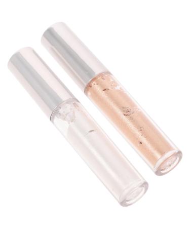 Healvian 2pcs Liquid Eyeshadow Liquid Highlighters Makeup Highlighter Eyeshadow Glitter Melt Cosmetics Pp