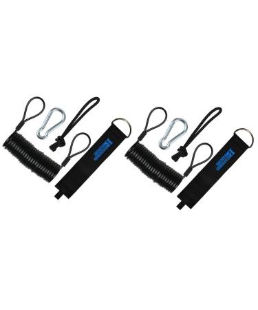 Branded Boards Safety Leash with Heavy Duty Wrist/Ankle Cuff, Carabiner & Paracord Loop. Boogie Boards, Snowboards, Surf Boards, SUP, Ski Scooters, Snowskates, Sleds, Dog Pet Lanyard Ultimate 2-pack - Buy Online on GoSupps.com