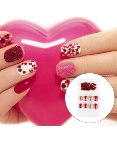 dijiusidy False Nail Perfect Matching Simple to Wear Fingernail Full Coverage Press Type Strong Viscosity Adjustable Paster Type 8 F741 Type 8 F741 - Buy Online on GoSupps.com