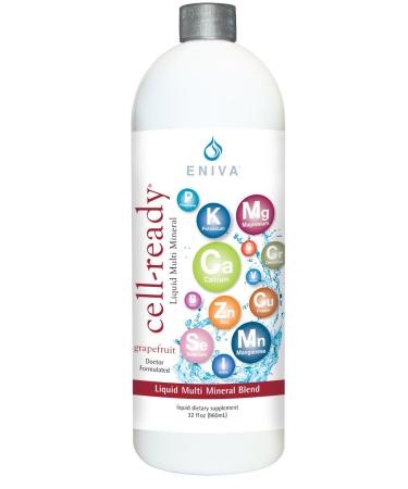 Eniva Health Cell Ready Ionic Multi Minerals Concentrate with Natural Flavors Magnesium Zinc Chromium Liquid Minerals Selenium + More | Rapid Absorption | Supports Nutritional Balance - 32 Oz 32 Fl Oz (Pack of 1)