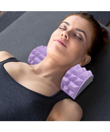 Japagzy Neck Massage Device - Pain Relief Neck Stretcher & Cervical Traction Pillow for Tension Relief | Relax Your Neck & Shoulders - Pink 30.5*11*5.5 - Buy Online on GoSupps.com