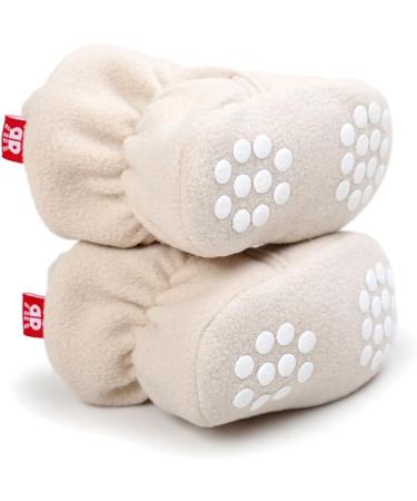 EDOTON Unisex Newborn Winter Boots - Warm Stripe Non-Slip Sole Bootie Sock (Khaki, 12-18 Months) - Buy Online on GoSupps.com