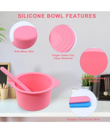 Yungs Wax Warmer Replacement Bowl Set Non-Stick Silicone Shells & Spatulas for Hair Removal | Compatible with All Wax Warmers - Buy Online on GoSupps.com