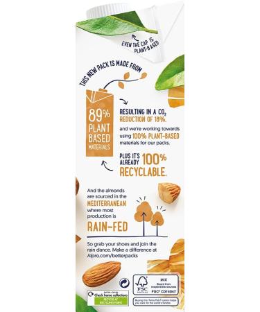 Alpro Oat Plant-Based Long Life Drink Vegan & Dairy Free 1L (Pack of 8) & Almond Plant-Based Long Life Drink Vegan & Dairy Free 1L (Pack of 8) + Almond Plant-Based Drink - Buy Online on GoSupps.com