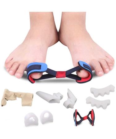 TMXKOOK 9 Pcs Hallux Valgus Correction Set - Silicone Toe Spreader & Bunion Corrector for Foot Care | International Shipping Available - Buy Online on GoSupps.com