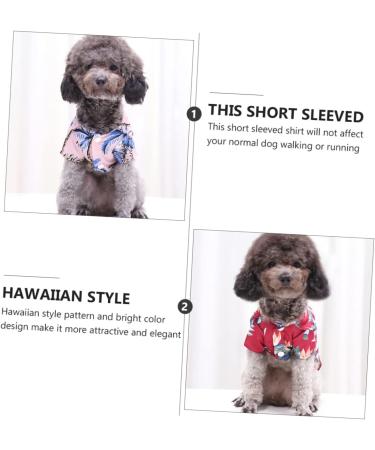 Nusitou Summer Dress for Dogs - 4-Piece Pet Shirt Set | Stylish Striped & Pineapple Tees for Girls - Buy Online on GoSupps.com