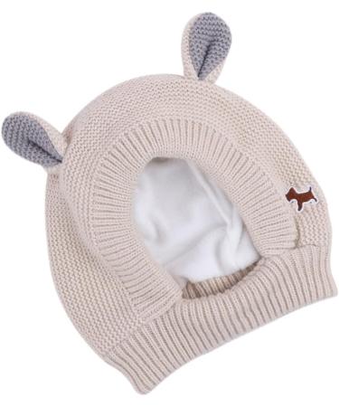 Buy Weduspaty Cute Beige Dog Knitted Hat | Stylish Pet Accessory for International Shipping - Buy Online on GoSupps.com