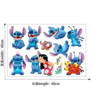 3D Lilo and Stitch Wall Stickers - Cartoon Wall Decals for Kids Room - 16.5X23.6 inch - Buy Online on GoSupps.com
