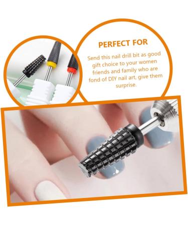 POPETPOP Black Ceramic Nail Polishing Head Nail Polishing Tool Acrylic Nail Drill Bits Rainbow Hair Clips Braiding Toy Nail Tools Nail Art Drill Bits Short Hair Set Women's Ceramics - Buy Online on GoSupps.com