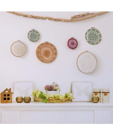 Caydo 7-Piece Bamboo Embroidery Hoops Set - 4 to 12 inch Circle Cross Stitch Rings for Sewing and Crafts - Buy Online on GoSupps.com